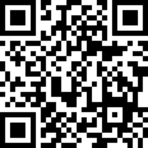 QR code with black and white squares.